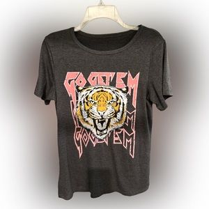 Tiger Printed Short Sleeve Tshirts,Womens Summer Crewneck Graphic Tee Shirt